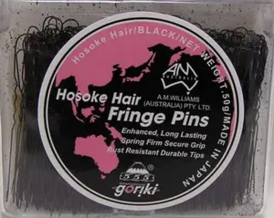 555 2 inch Hosoke Fringe Pins Black