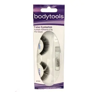 Beauty Tools Eyelashes Natl W/Glue - A