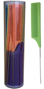 Candy Coloured Metal Tail Comb
