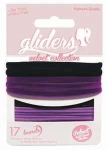 Gliders Velvets Black/Purple