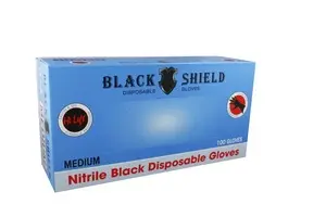 Black Shield Gloves Medium(100)